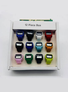 Free Size LED Finger Counter – Box of 12 - Multicolor Digital Tasbih Counters for Zikr & Prayer