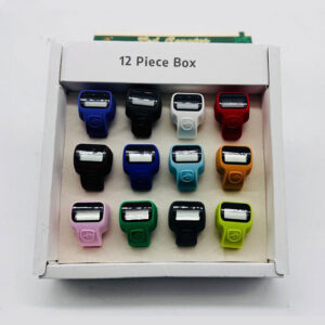 Free Size LED Finger Counter – Box of 12 - Multicolor Digital Tasbih Counters for Zikr & Prayer