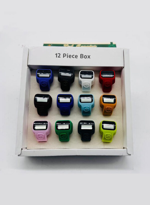 Free Size LED Finger Counter – Box of 12 - Multicolor Digital Tasbih Counters for Zikr & Prayer